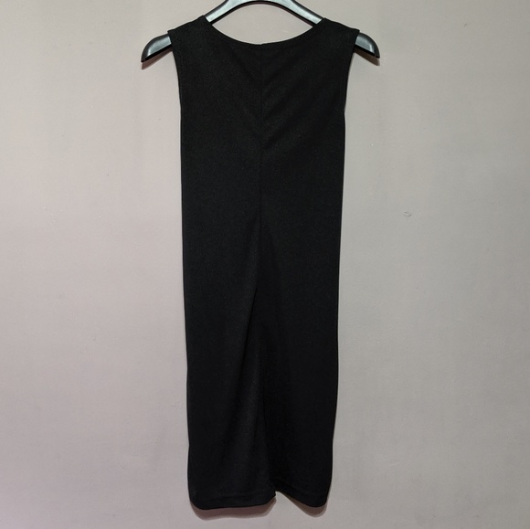 Black dress with silver belt embellishment - Picture 2 of 3